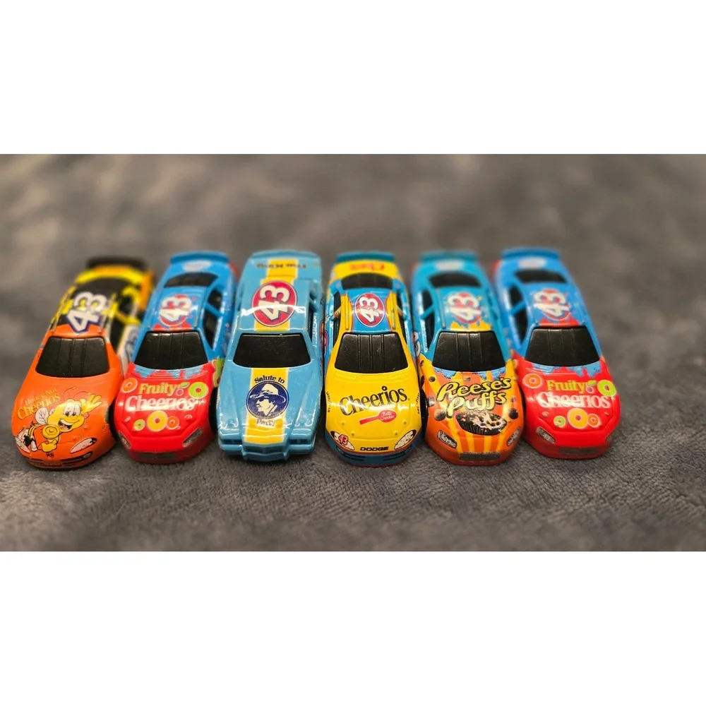 Lot of 6 Richard Petty #43 NASCAR Diecast Cars Cheerios Reeses Puffs 1:64 Mattel